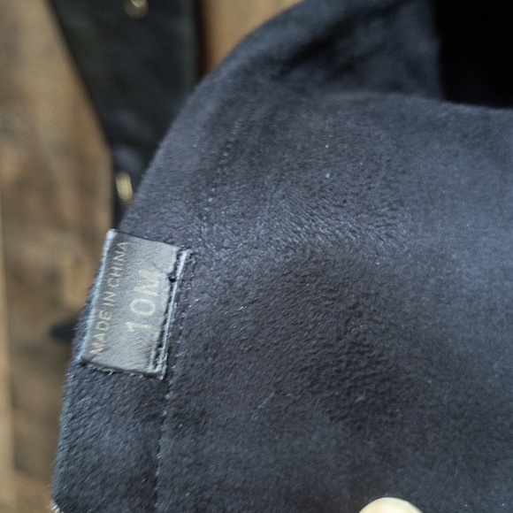 Charles David Black Leather Mid Calf Pointed Stilleo Heel Boots Sz 10 Women - Picture 9 of 17